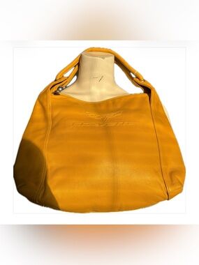 Corvette Yellow Leather Shoulder Bag
